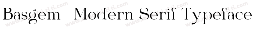Basgem – Modern Serif Typeface字体转换